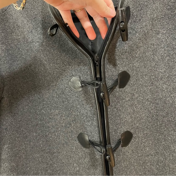 ❌SOLD❌ MUSIER Paris Samos Grey wool & cashmere Toggle Jacket - Size 38 (M) - Picture 7 of 9